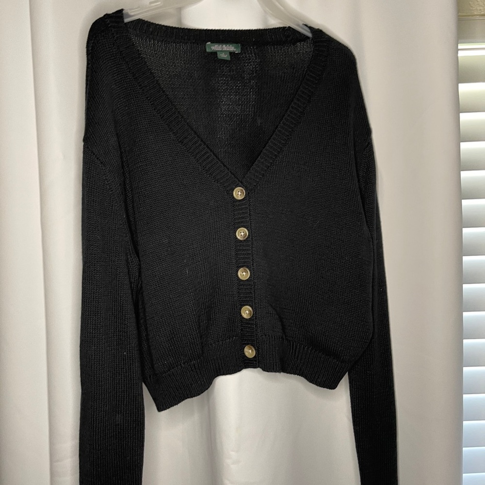 Target mini black cardigan
